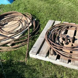 (2) Pallets of steel cable