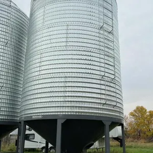 Approx 4100 bushel Meridian bin on Meridian hopper cone, Bin #5, S/N 16200237