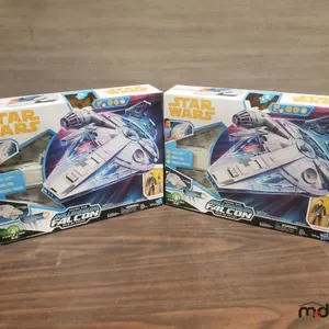 (2) Star Wars Millenium Falcon's (Raid of Kessel)
 UNRESERVED