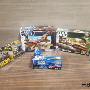 Box w/ Star Wars Misc. Toy Vehicles & Figure Set
 UNRESERVED