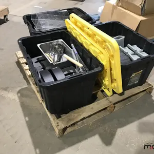 Pallet w/ (3) Totes of Restaurant Supplies 
 UNRESERVED