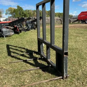 4 prong quick attach bale fork w/ mounts for NH Bi Di tractor