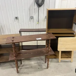 (4) Shelves and (2) Tables
 UNRESERVED