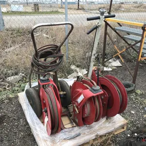 Pallet of Hose Reels, Welding Cart and Misc.
 UNRESERVED