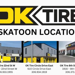 (1) $250 Gift Certificate from OK Tire, Saskatoon Locations
 UNRESERVED