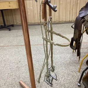 RAWHIDE BRIDLE W/ SNAFFLE BIT