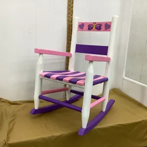 KIDS ROCKING CHAIR - PURPLE & PINK