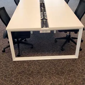8-Person Work Station and Round Table (Includes 8 Chairs)
 UNRESERVED