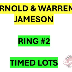 There are many more items to bid on in this sale. The remaining items will be sold by TIMED Online Selling. Please go to RING #2 for all ARNOLD and WA