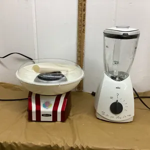 BRAUN BLENDER &  BELLA COTTON CANDY MACHINE