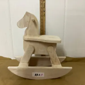 WOOD ROCKING HORSE - DOLL SIZE