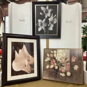 (3) FLORAL PICTURES