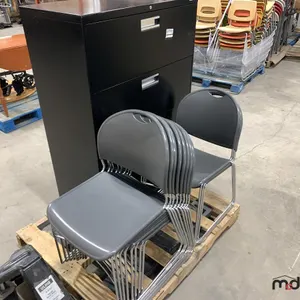 (11) Stacking Chairs & Filling Cabinet
 UNRESERVED