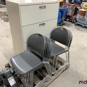 (10) Stacking Chairs & Filling Cabinet
 UNRESERVED
