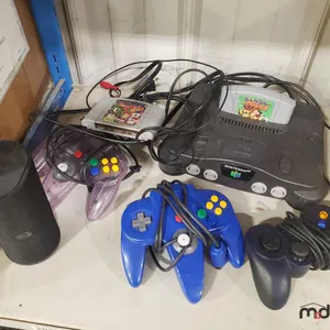Nintendo 64 with Controllers, Speaker and Game
 UNRESERVED