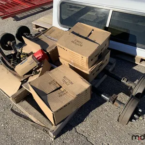 (2) 3500LB Trailer Axles, (4) Aluminum Wheels & Mounting Hardware
 UNRESERVED