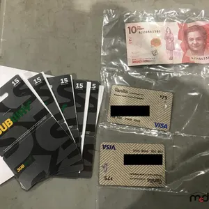 Gift Cards (Total = $176.16) and Pesos
 UNRESERVED