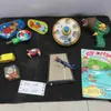 Vintage Tin Noise Makers, Top , Flip a Fish 1981 Game , Mad