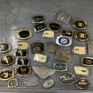 VARIOUS METAL/PEWTER BELT BUCKLES