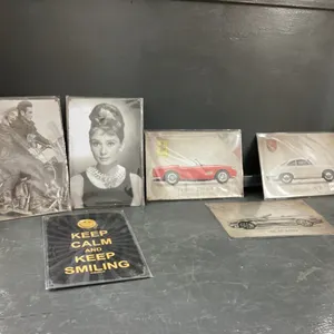 METAL SIGNS -VEHICLE, "KEEP CALM" ETC