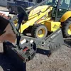 Bobcat skid steer silt fence installer