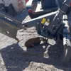 Bobcat skid steer silt fence installer