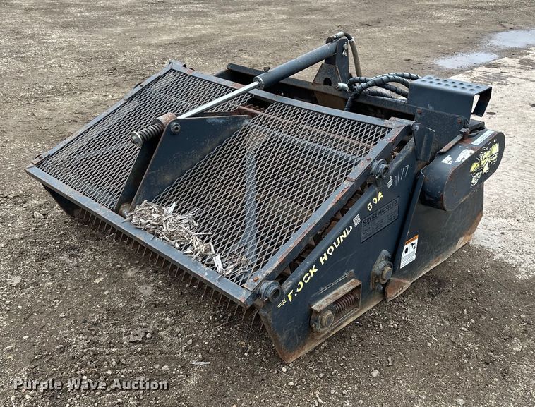 Kem Enterprises Rockhound 60A skid steer landscape rake