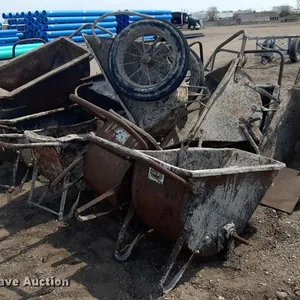 Approximately 16 wheel barrows