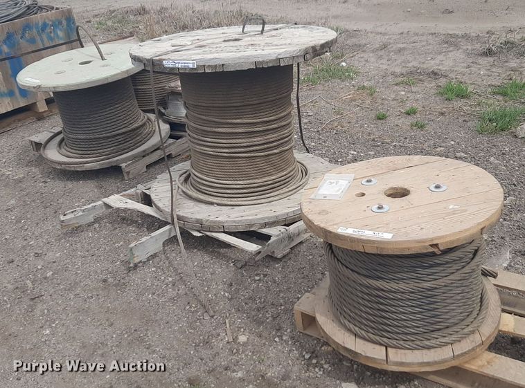 (7) spools of cable 