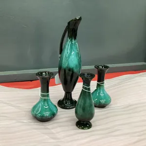 (4) BMP VASES - (3) SMALLER, (1) LARGER.....UNMARKED