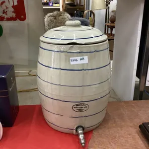MEDICINE HAT MEDALTA  ALBERTA 75TH WATER CROCK WITH LID
