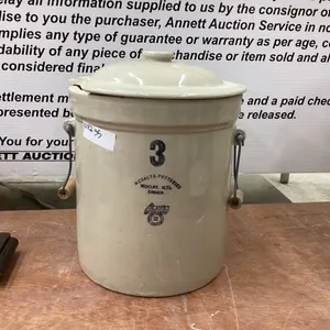MEDALTA REDCLIFF 75TH ALBERTA CROCK WITH LID -  3 GALLON