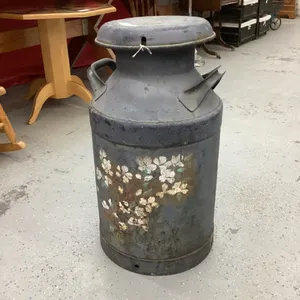 VINTAGE PAINTED MILK CAN