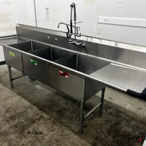Triple Stainless Steel Sink w/ Spray Wand
 UNRESERVED