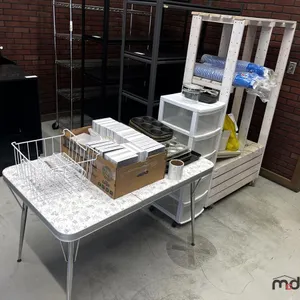 Table, Muffin Tins, Pans, Square POS Dock, Price Gun & More
 UNRESERVED