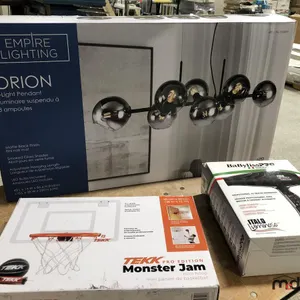 Empire Pendant Ceiling Light, Mini Basketball Set & Hair Dryer
 UNRESERVED
