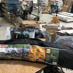 Coleman Screened Canopy, Toy Blaster Gun, Robot Aquarium, Shower Head, Midea Cooker & Cup Holders
 UNRESERVED
