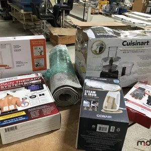 (2) Cuisinart Food Processors, Dr HO's T.E.N.S Machine, Steam Iron, Heated Gloves, Mini Basketball Set & Bar Carpet
 UNRESERVED