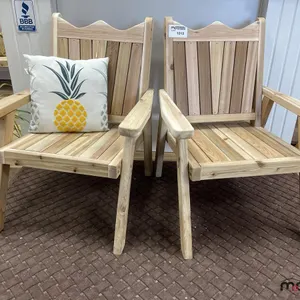 (2) Cedar Chairs (29"x24"x37")
 UNRESERVED