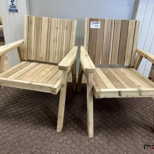 (2) Cedar Chairs (24"x28"x32")
 UNRESERVED