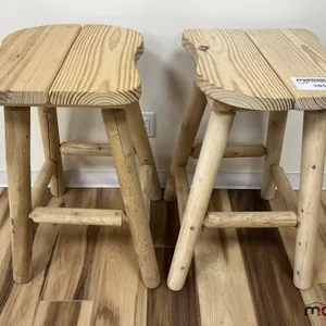 (2) Cedar Bar Stool (17"x16"x31")
 UNRESERVED