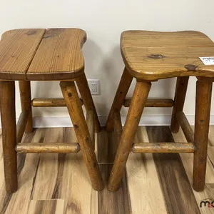 (2) Cedar Bar Stool (17"x16"x30")
 UNRESERVED