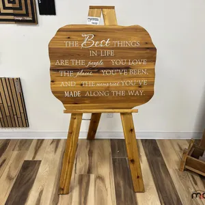 Cedar Sign and Easel
 UNRESERVED