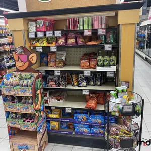 Wooden & Metal Food Display Shelf
 UNRESERVED