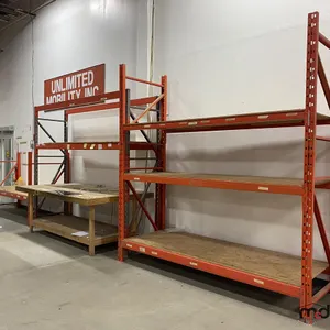 (3) Sections of Pallet Racking and Wood Bench (Various Sizes)
 UNRESERVED