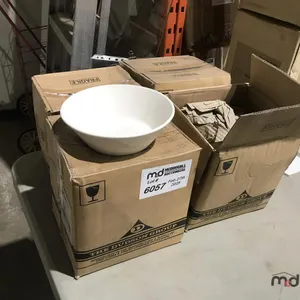 (48) Dudson 8" Plain White Bowls
 UNRESERVED