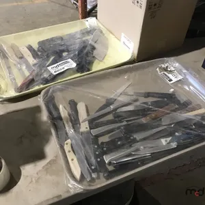 (2) Large Trays w/ Assorted Kitchen Knives
 UNRESERVED