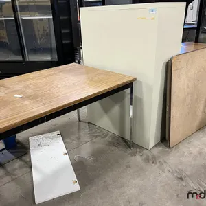 (4) Tables, (1) File Cabinet & Shelf 
 UNRESERVED