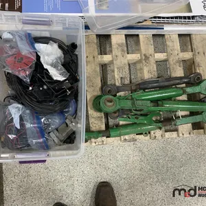 3-Point Hitch Adjusters and Tote of Screens, Wires and Cameras
 UNRESERVED