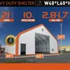 2025 HIlls Industrial 604024 40 ft x 60 ft x 24 ft Storage Building (Unused)